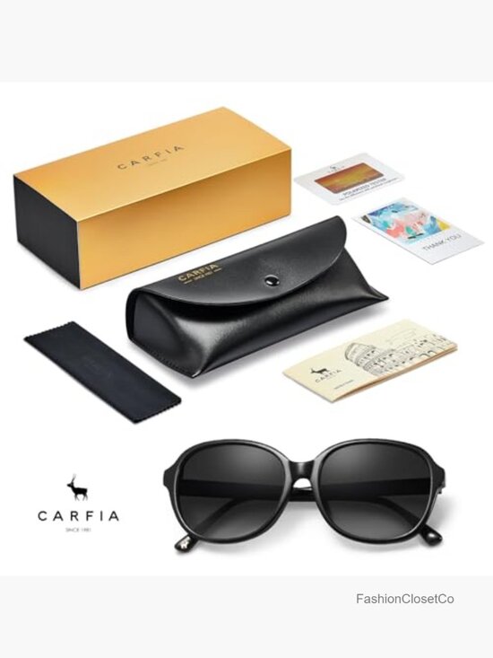 Acetate Oversized Square Polarized Sunglasses UV Protection Retro Trendy main image 6